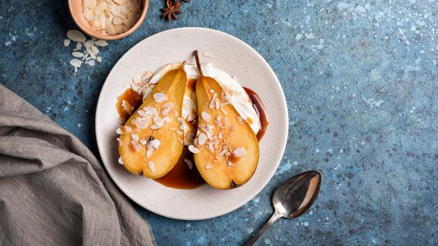 Reteta Pere Coapte Cu Migdale