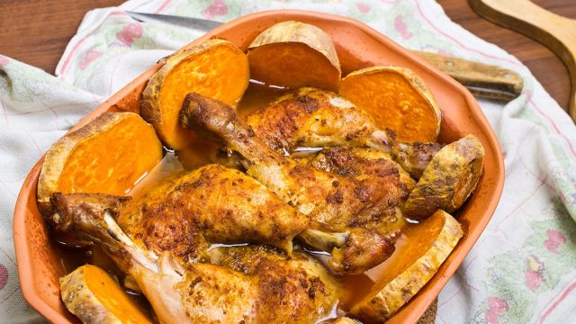 Reteta Cartofi Dulci Cu Pui, La Cuptor